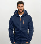R&B | Kapuzenjacke Sportlich Freizeit - Bequemer Hoodie mit Reißverschluss und Taschen