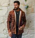 R&B | Outdoor Flanelljacke Im Holzfäller-Stil mit Fleece - Freizeit- und Arbeitsjacke