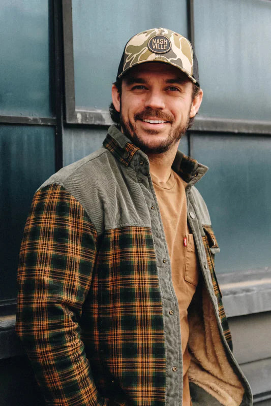 R&B | Outdoor Flanelljacke Im Holzfäller-Stil mit Fleece - Freizeit- und Arbeitsjacke
