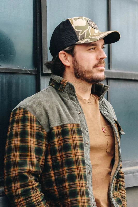R&B | Outdoor Flanelljacke Im Holzfäller-Stil mit Fleece - Freizeit- und Arbeitsjacke
