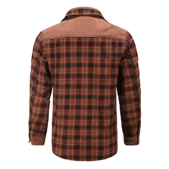 R&B | Outdoor Flanelljacke Im Holzfäller-Stil mit Fleece - Freizeit- und Arbeitsjacke