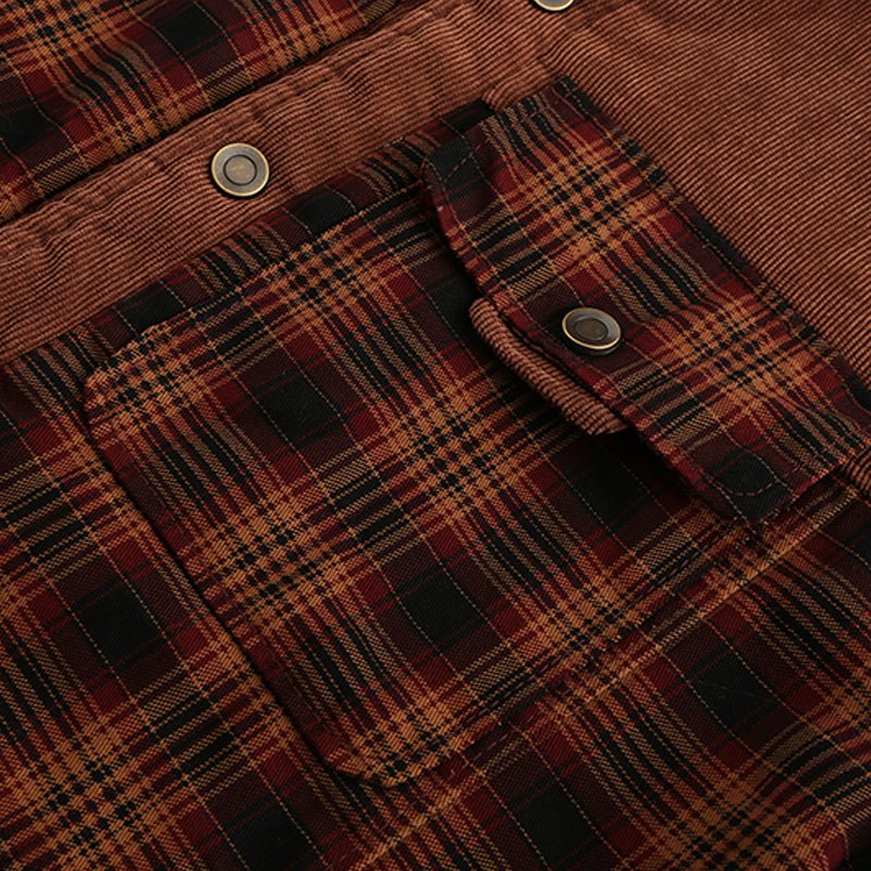R&B | Outdoor Flanelljacke Im Holzfäller-Stil mit Fleece - Freizeit- und Arbeitsjacke