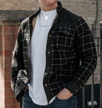 R&B | Outdoor Flanelljacke Im Holzfäller-Stil mit Fleece - Freizeit- und Arbeitsjacke
