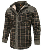 R&B | Outdoor Flanelljacke Im Holzfäller-Stil mit Fleece - Freizeit- und Arbeitsjacke