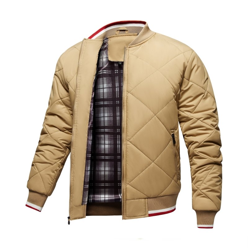 R&B | Herren Rauten Stepp Bomberjacke