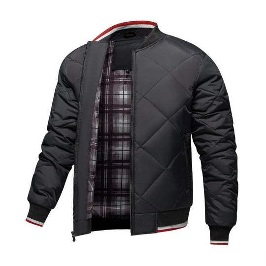 R&B | Herren Rauten Stepp Bomberjacke