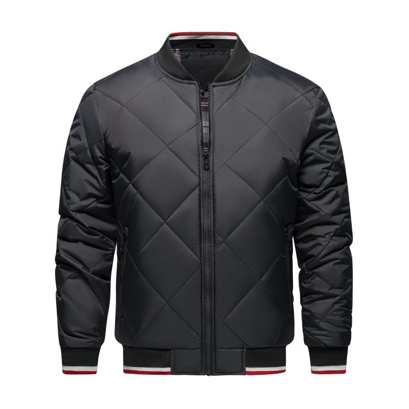 R&B | Herren Rauten Stepp Bomberjacke