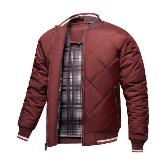 R&B | Herren Rauten Stepp Bomberjacke
