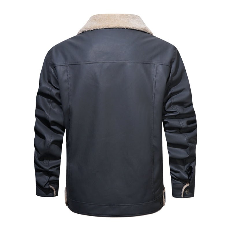R&B | Herren Sherpa Kragen Freizeitjacke