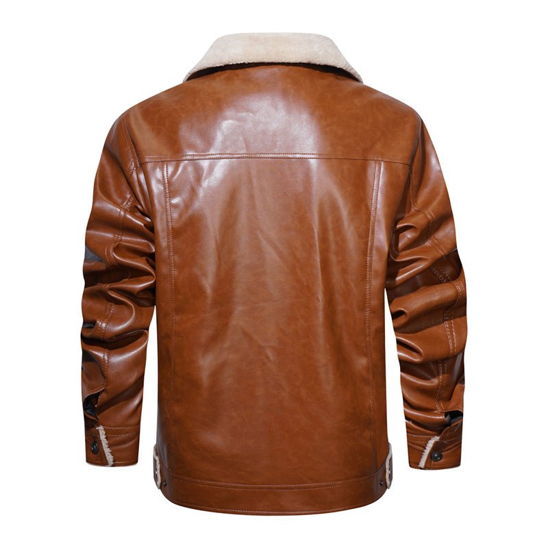 R&B | Herren Sherpa Kragen Freizeitjacke