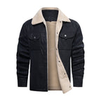 R&B | Herren Sherpa Kragen Freizeitjacke