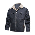 R&B | Herren Sherpa Kragen Freizeitjacke