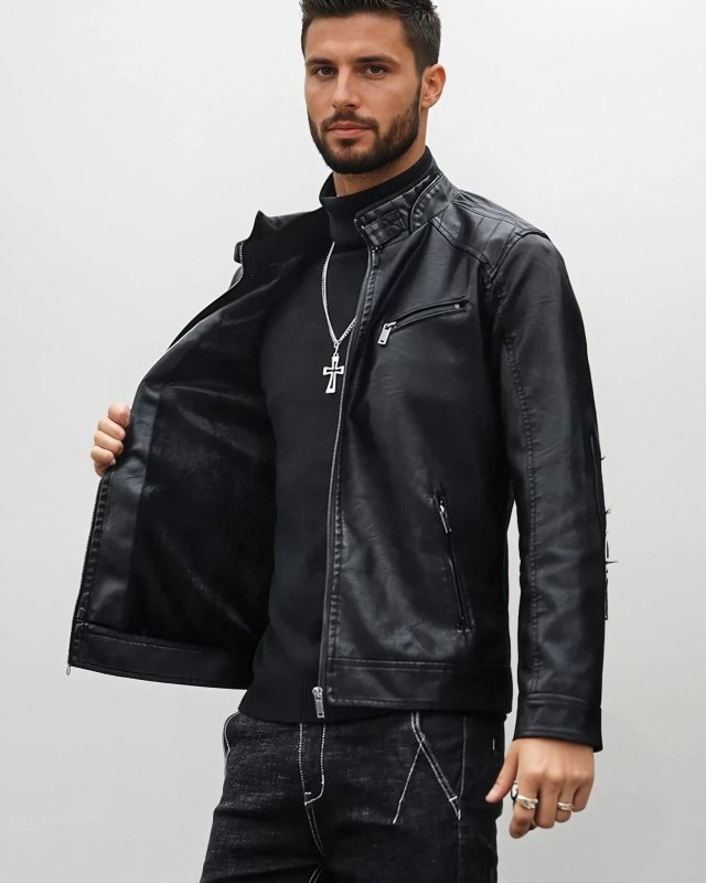 R&B | Bikerjacke Im Modernen Stil für Freizeit und Ausgehen