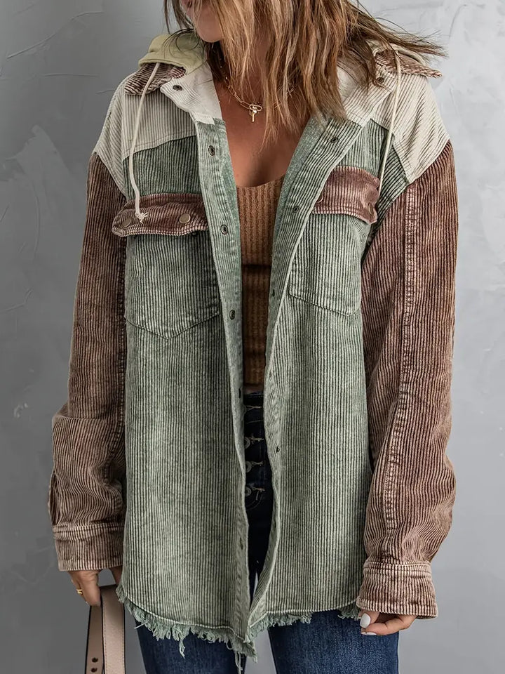 R&B | Schöne & Kuschelige Weinlese Cordjacke
