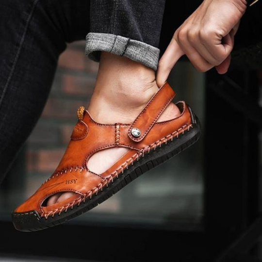 R&B | Herren Barfuss Sandalen Schwarz