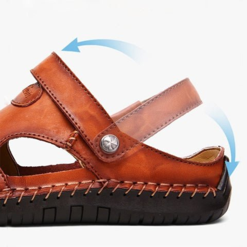 R&B | Herren Barfuss Sandalen Schwarz