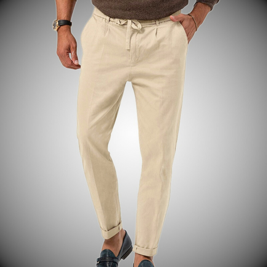R&B | Herren Chino Hose Weiß Stoffhose