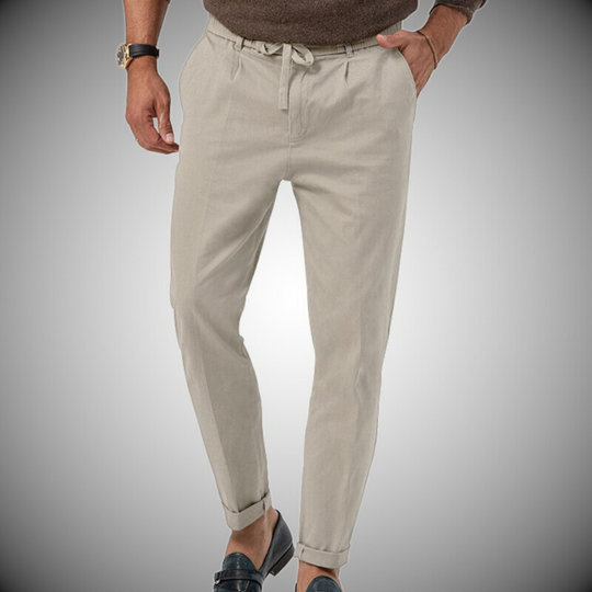 R&B | Herren Chino Hose Weiß Stoffhose