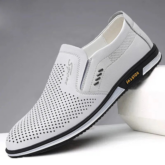 R&B | Herren Sommer Loafer Schwarz