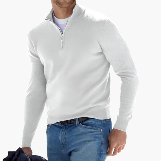 R&B | Strickpullover mit Reißverschluss - Eleganter Freizeit- und Business-Look