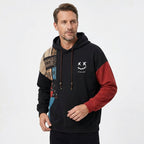 Herren Sportlicher Kontrast-Hoodie