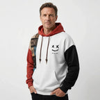 Herren Sportlicher Kontrast-Hoodie