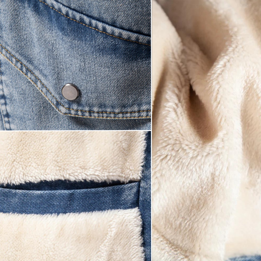 R&B | Herren Jeansjacke warm gefüttert