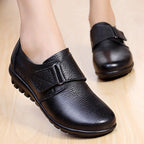 Schwarze EchtlederKomfortschuhe R&B