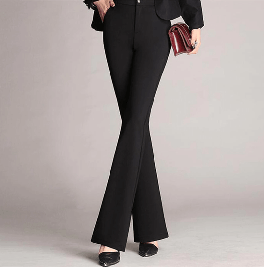 R&B | Taillierte Flared Slim-Fit Hose