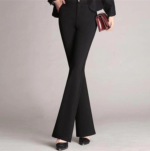 R&B | Taillierte Flared Slim-Fit Hose