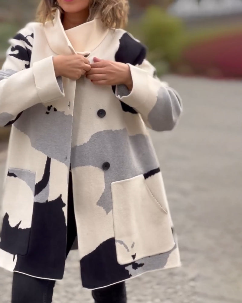 R&B | Jacke mit Langen Ärmeln und Druck