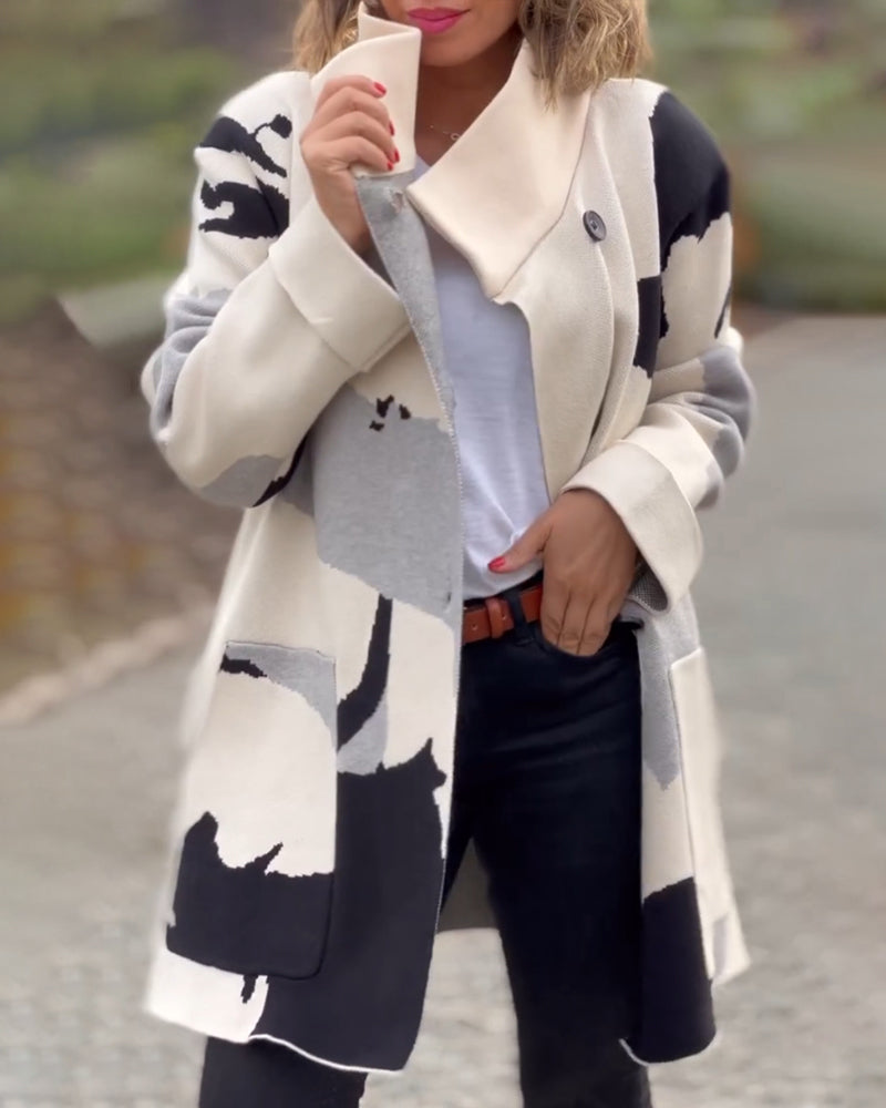 R&B | Jacke mit Langen Ärmeln und Druck