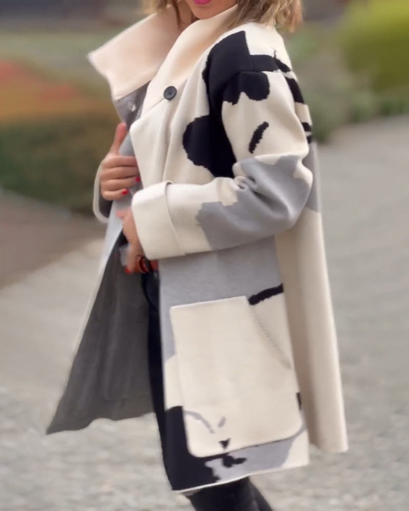 R&B | Jacke mit Langen Ärmeln und Druck