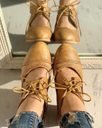 Vintage orthopädische Schuhe mit Absatz