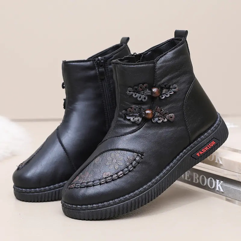 R&B | Winter-Plüsch-Baumwolle Dicke Damen Flache Stiefel