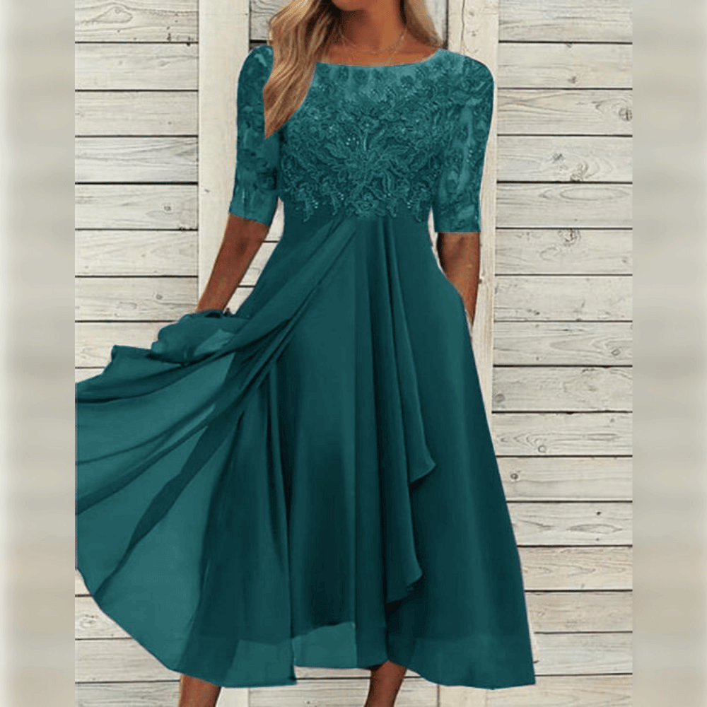 R&B | Hochzeitsgast Kleid Elegante Midi