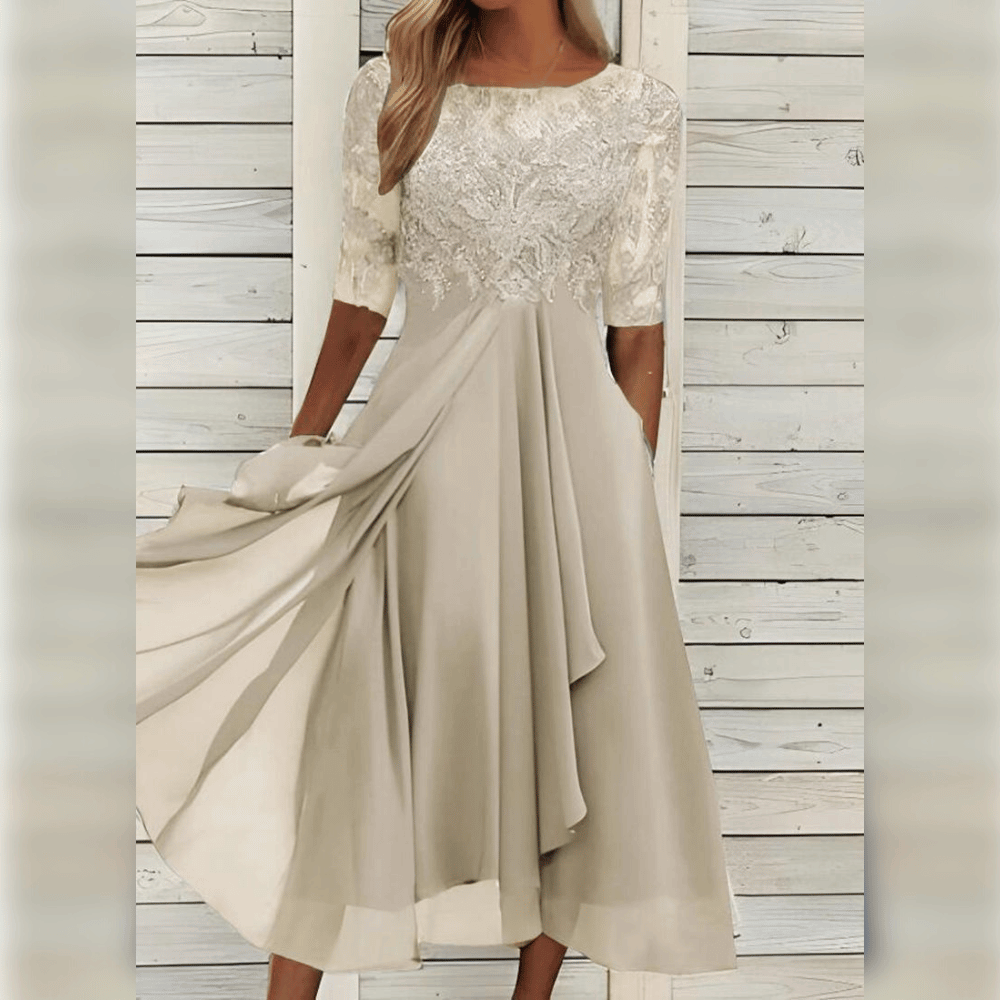 R&B | Hochzeitsgast Kleid Elegante Midi