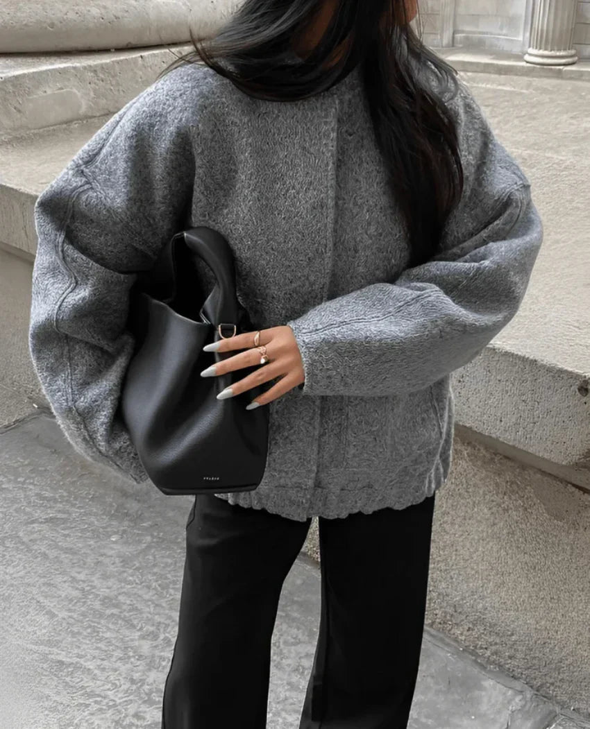 R&B | Wollmischung Übergröße Jacke