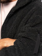 R&B | Kapuzenfleece Männer Winterjacke