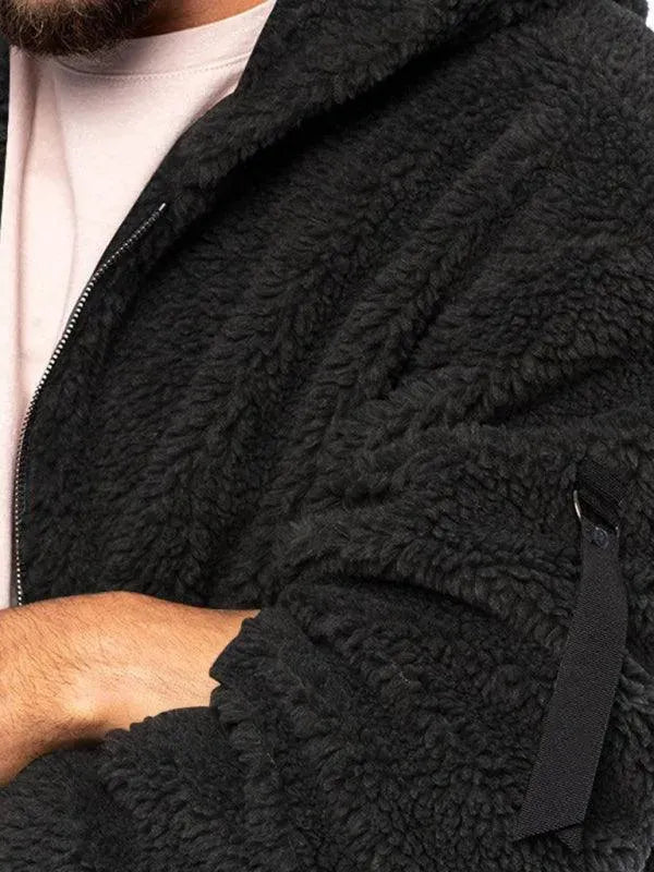 R&B | Kapuzenfleece Männer Winterjacke