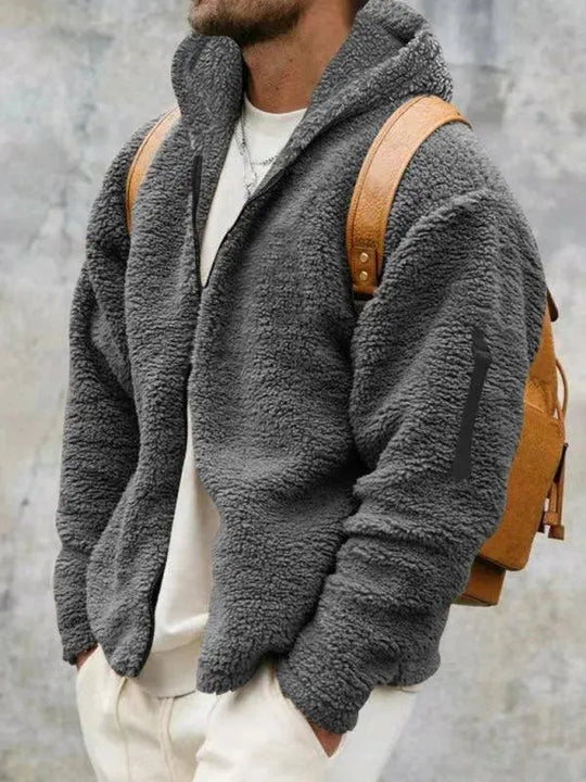 R&B | Kapuzenfleece Männer Winterjacke