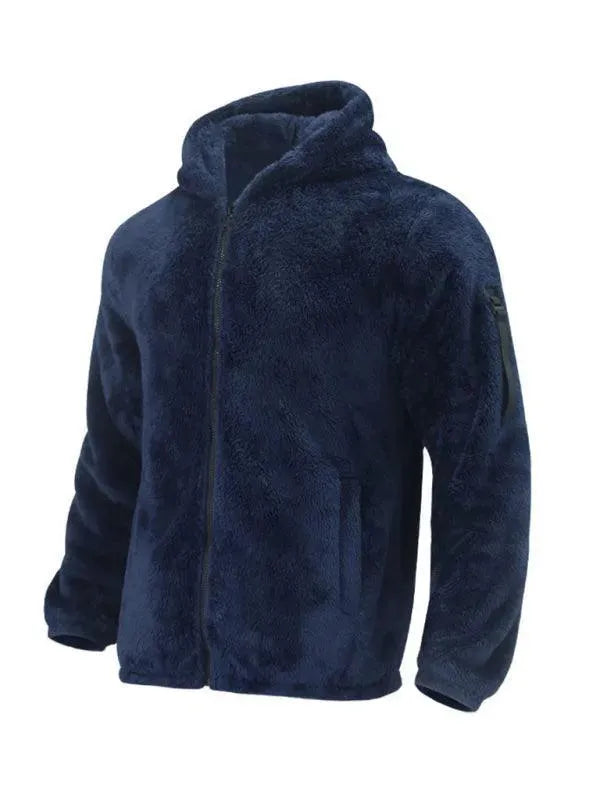 R&B | Kapuzenfleece Männer Winterjacke