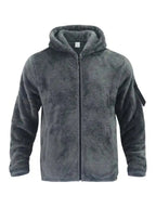 R&B | Kapuzenfleece Männer Winterjacke