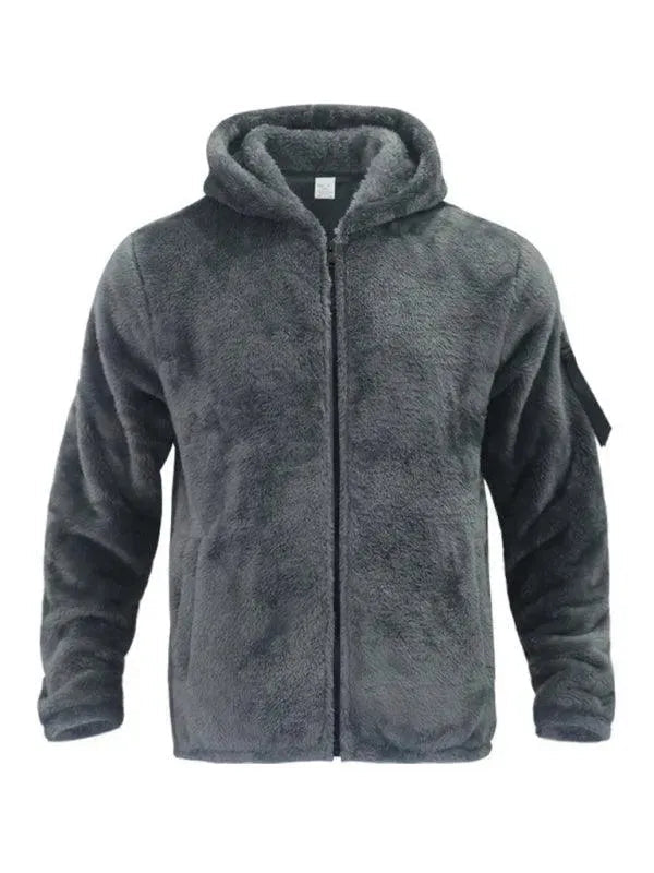 R&B | Kapuzenfleece Männer Winterjacke