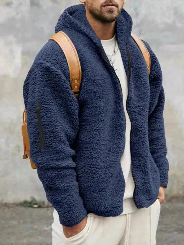 R&B | Kapuzenfleece Männer Winterjacke