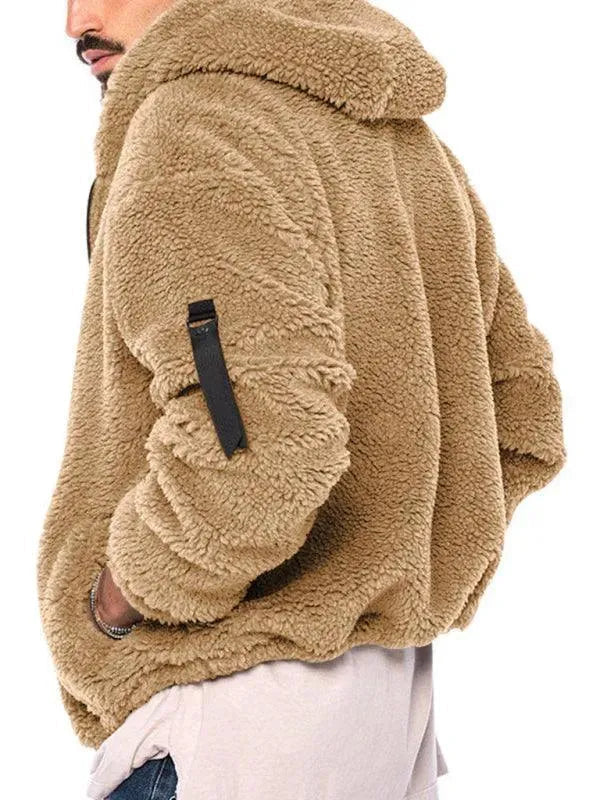 R&B | Kapuzenfleece Männer Winterjacke