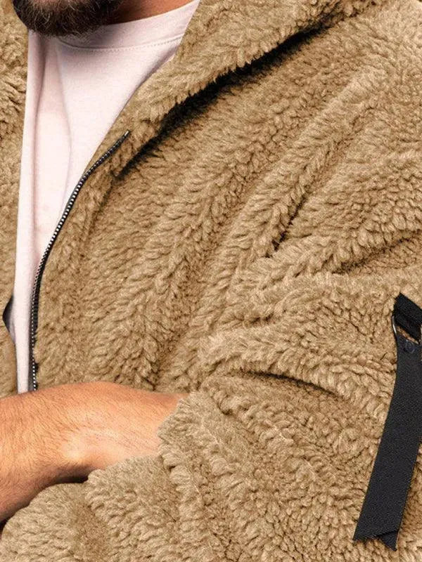 R&B | Kapuzenfleece Männer Winterjacke