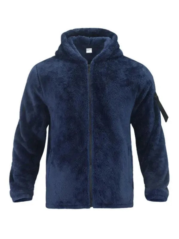R&B | Kapuzenfleece Männer Winterjacke