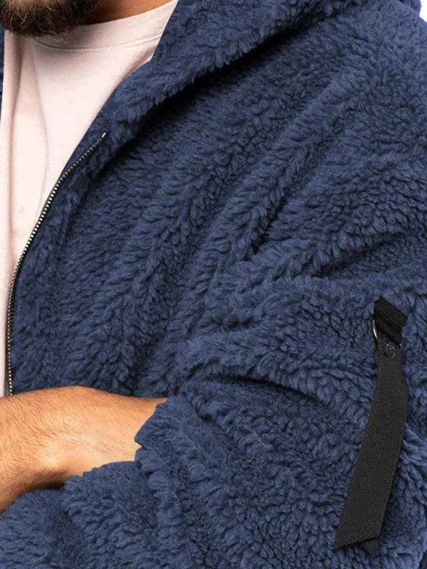 R&B | Kapuzenfleece Männer Winterjacke