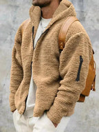 R&B | Kapuzenfleece Männer Winterjacke